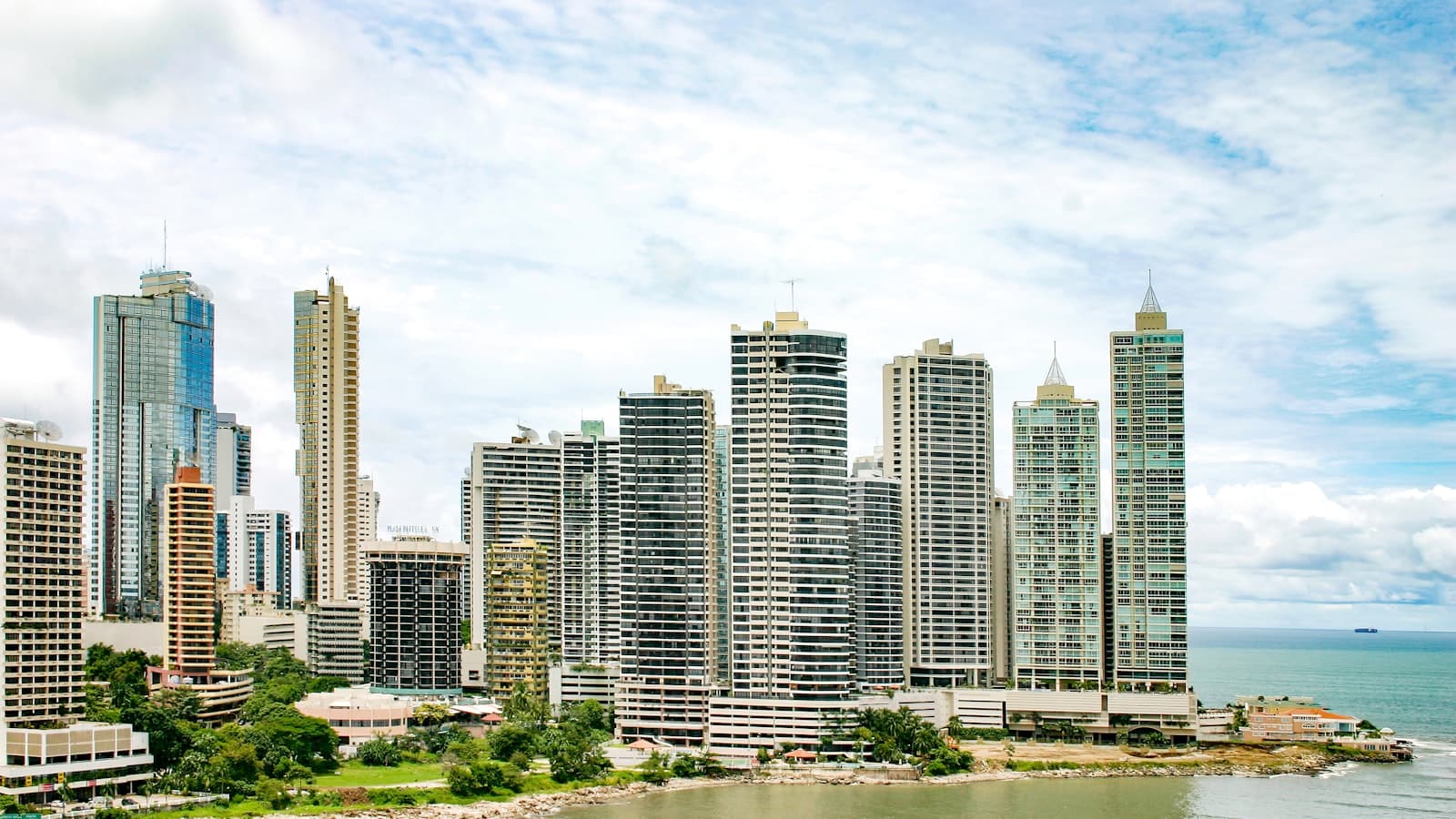 Panama City's high-rise skyline along the Pacific waterfront