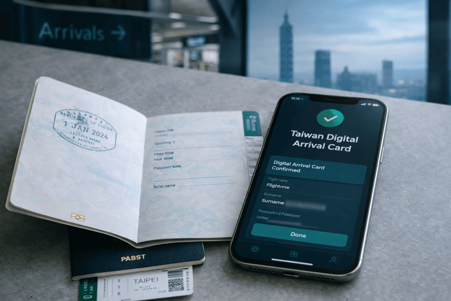 Taiwan digital arrival card requirement guide for travelers
