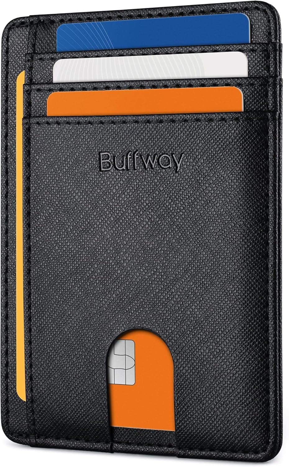 Buffway slim RFID-blocking travel wallet
